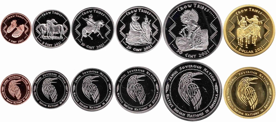 USA 1, 5, 10, 25, 50 Cent, 1 Dollar 2021 "Crow" - Bild 1 von 1