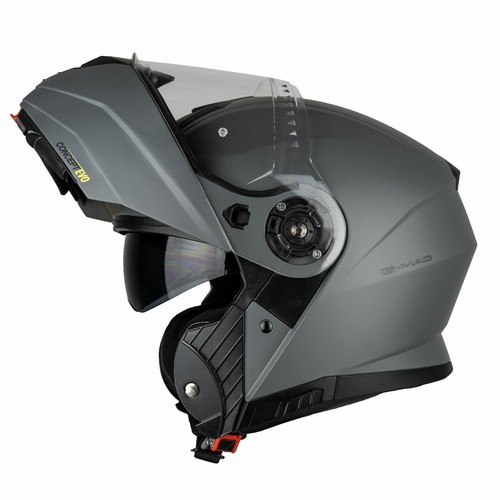 G-Mac Concept Evo CE Pinlock Ready Flip Front Motorcycle Helmet - Satin Grey - Picture 2 of 12
