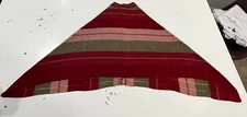 ECHO Poncho Women's Vintage Pink And Red Asymmetrical Shawl Wrap Multicolor OS