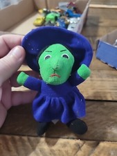 Vtg WIZARD OF OZ Mini 4  Plush Doll Turner Company 1996 Wicked Witch