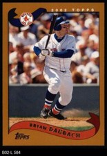 2002 Topps #584 Brian Daubach Red Sox 8 - NM/MT
