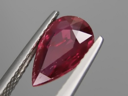 Rubí Grande Natural 2.14ct 11x7mm Piedras Preciosas Sueltas Corte Pera Hermoso Color y Claridad - Imagen 3 de 9