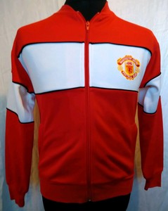 Score Draw Oficial Retro Manchester United Tracksuit Top Adults Small Sharp Ebay