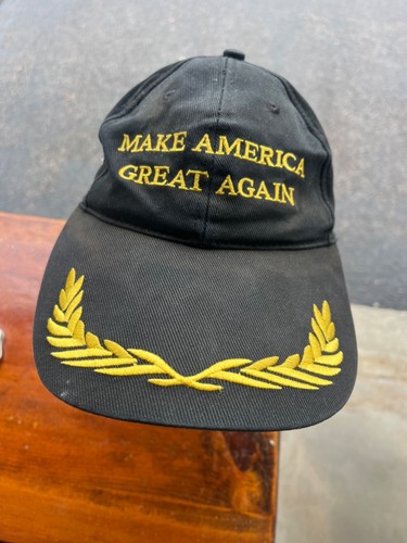 Trump 2024 MAGA Black Hat 45-47 Baseball Cap Make America Great Again One Size - Picture 1 of 2