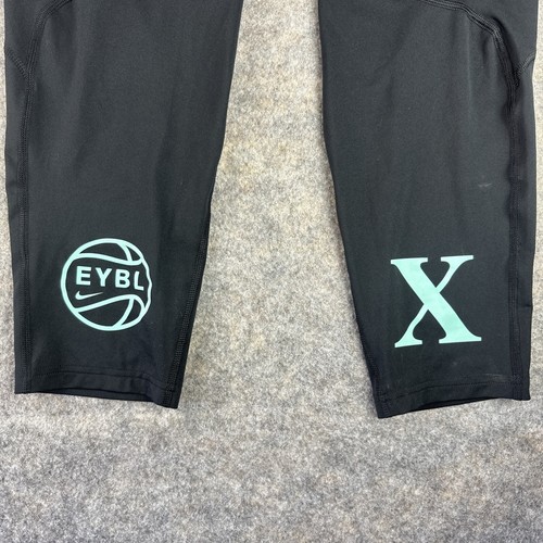 Eybl Nike Black Compression Tights Size XL Men’s Teal Logo 2020 - Picture 2 of 11