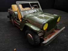 Lucky U.S. Army Willys Tin Friction Jeep Japan