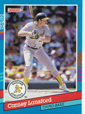 1991 Donruss #273 Carney Lansford Oakland Athletics + (Yes 3 Free Mystery Cards)