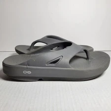 OOFOS Original Sandals Orthopedic Comfort Recovery Flip Flop Gray Size M9 W11