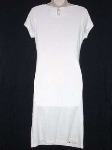 NUEVO CON ETIQUETAS - LAUREN RALPH LAUREN Vestido Superpuesto con Mangas Gorra de Encaje, Marfil, Precio de venta sugerido por el fabricante $119 - Imagen 4 de 10