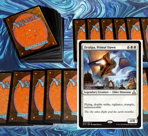 mtg-WHITE-DEFENSE-DECK-Magic-the-Gathering-rares-60-cards-smothering-tithe-baird