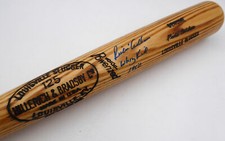 Richie Ashburn Autographed Slugger Bat Phillies Whiz Kid 1950 JSA AK98017