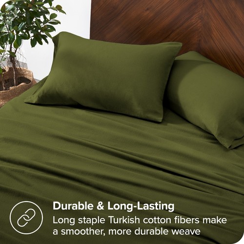 Bare Home Bio Baumwolle Flanell Laken Set - 100% Baumwolle - doppelt gebürstet - Bild 13 von 105