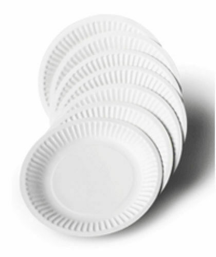 Einweg-Papierplatten weiß 6""/7""/9""/10"" hygienefest versiegelte Packung - Bild 4 von 10