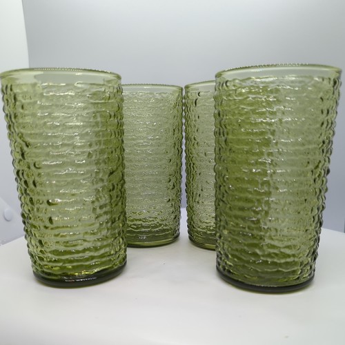 Vintage Anchor Hocking Soreno 12oz Water Glasses Set of 4 in Excellent Condition