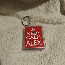 Keep Calm 'Alex' Keyring