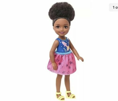 Barbie Chelsea Doll Brown Hair Rocket Star Skirt GHV62