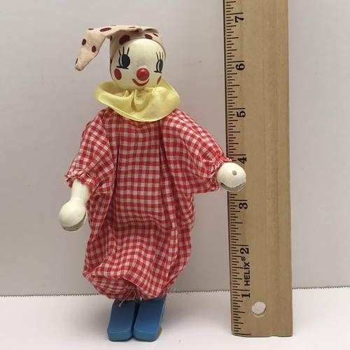 Vintage Shackman Wood Toy Boris The Trick Clown Hand Painted Made In Japan - Picture 8 of 11