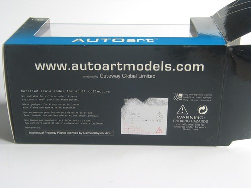 Mercedes CL C216 S CLASS CL COUPE BLACK METALIC 1/43 AUTOART - Picture 7 of 7