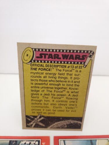 Lotto di 13 carte collezionabili 1977 Star Wars bordo rosso e giallo Darth Vader - Foto 5 di 8