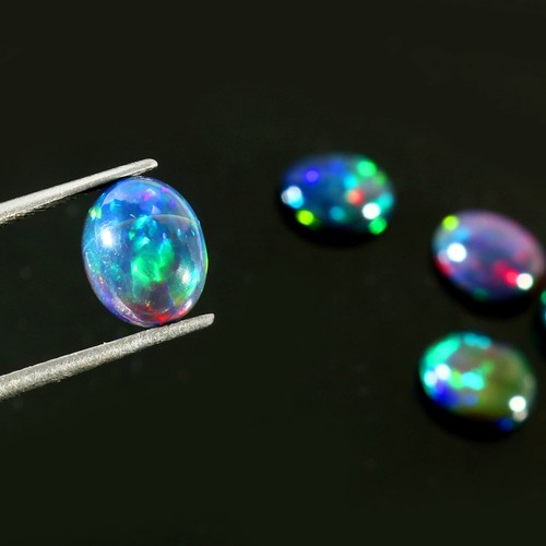 Ethiopian Opal Oval Stone, Opal Oval Gemstone Opal Oval Stone Cabochon Oval - Bild 6 von 6