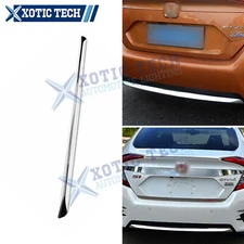 Exterior Rear Lower Bumper Lip Diffuser Cover Trim For Honda Civic Sedan 2016-18