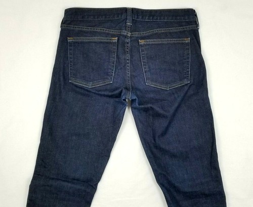 J Crew Jeans Womens 27 Blue Short Matchstick Dark Wash Straight Stretch Denim - Picture 3 of 8