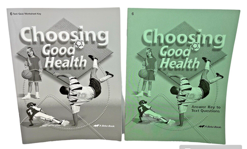 Abeka Choosing Good Health 6th Test Quiz Worksheet Answer Key TE Homeschool VGC - Imagen 2 de 4
