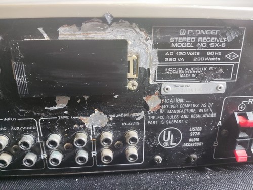 Pioneer SX-5 FM/AM Computer Controlled Stereo Receiver - Picture 7 of 7