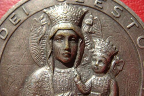 Our Lady of Czestochowa Black Madonna of Poland / Pope Joannes Paulus II Medal - Picture 3 of 20