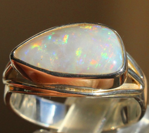 Multicolor Opal 3.5 Karat 950er Silberring Größe 19,7 mm - Bild 8 von 12