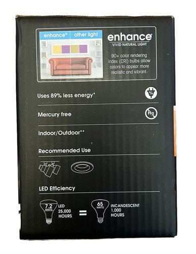12 Pack Feit Enhance BR30 Flood LED Bulbs Dimmable Soft White 65W 7.2w- BUNDLE - Picture 3 of 5