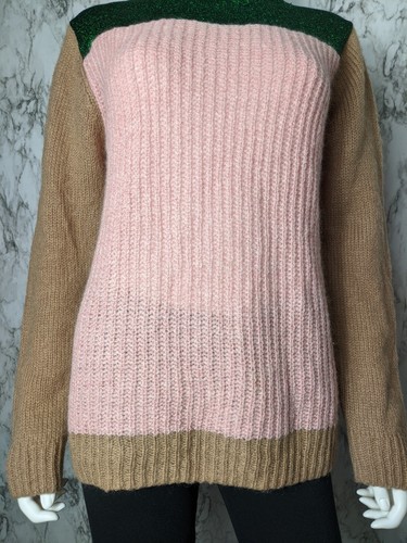 Scotch Soda Women's M Medium OK Bye Knit Color Block Sweater Stretch - Picture 7 of 12