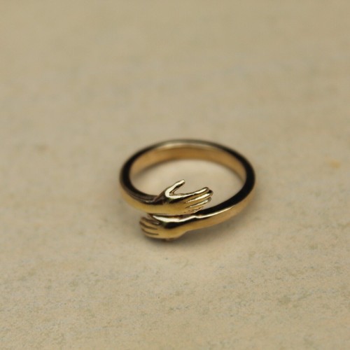 Hugging Love Ring 925 Sterling Silver Handmade Wedding party Wear Ring For Women - Picture 3 of 3