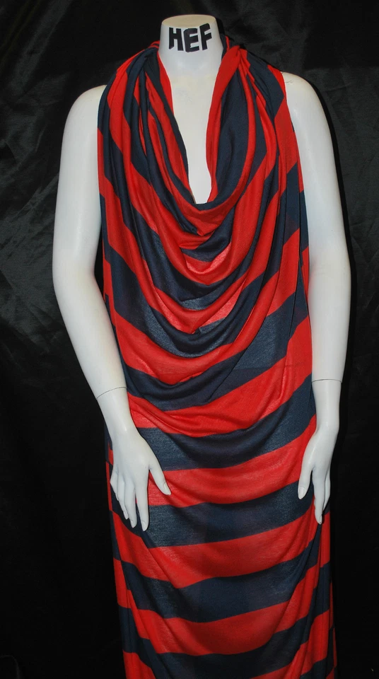 Tejido de punto de poliéster reciclado Tencel tejido teñido con hilo rayas ecológicas 5 oz Foto 4 de 4