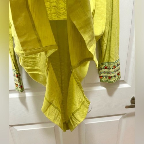 John Mark Womens Embroidered Tunic Top Blouse Size M 3/4 Sleeve Floral NWT - Picture 12 of 14