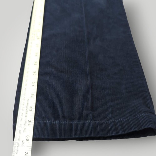 Vintage Sean John Men’s 42x35 Navy Blue Corduroy Pants Straight Fit Hong Kong - Picture 9 of 10