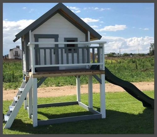 Kinder Huette Spielplatz Spielturm Baumhaus Kinderhaus Rutsche Hütte