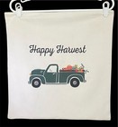 NWOT THIRTY ONE HAPPY HARVEST NATURAL PILLOW COVER FALL TRUCK W/ZIPPER 18" X 18"