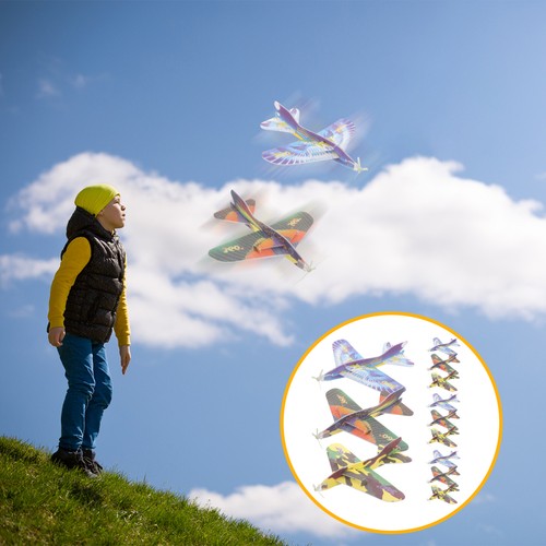 12 PCS Rotary Airplane Toy Pupils Child Children Toys Kids Planes - 第 8/12 張圖片