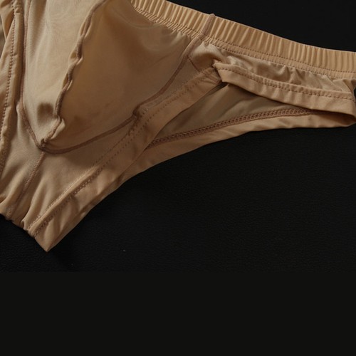 Ropa interior sexy de seda helada calzoncillos calzoncillos finos transpirables para hombre AU - Imagen 13 de 21