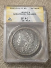 1895-O Semi-Key Morgan Silver Dollar, ANACS EF 40 Scratched/Cleaned