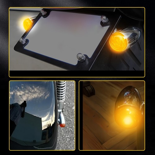 Motorcycle LED Bullet Turn Signal Light For Kawasaki VN Vulcan 800 900 1500 - Picture 3 of 11