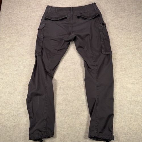 G Star Raw Rovic Zip 3D Straight Tapered Cargo Pants Mens *32x29* Gray Utility - Picture 7 of 17