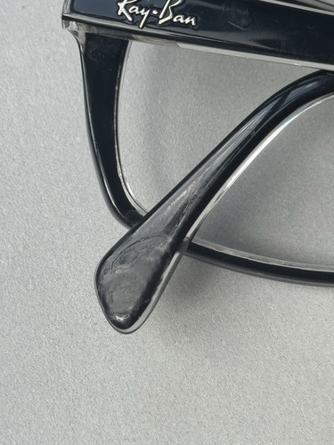 Authentic Ray Ban Glasses RB 5255 2034 Black/Clear 51mm Frames Eyeglasses - Picture 5 of 8