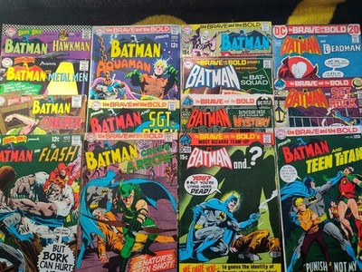 14 US DC BATMAN BRAVE BOLD AB 1967 # 70 74 80 81 82 83 84 85 86 92 93 95 96 104