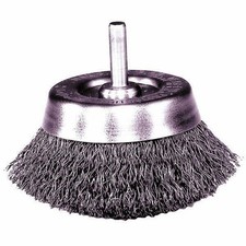 Weiler 14302 2-3/4" Crimped Wire Cup Brush .0118 Wire 1/4" Stem