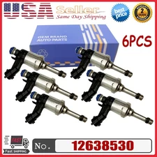 6PCS OEM FUEL INJECTORS 12638530 FOR CAMARO TRAVERSE GMC ACADIA CTS STS 3.6L V6