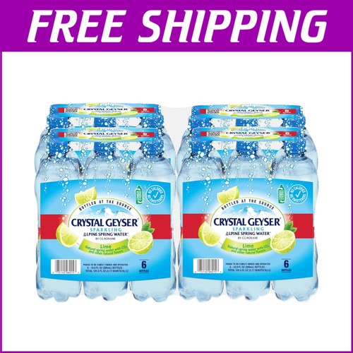 Naturally Flavored Sparkling Lime Spring Water, 24-Pack - 50% Recycled Bottles - Bild 1 von 12