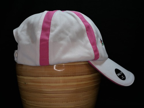 NBC Golf Hat Cap Strap Back Womens White Pink Lightweight Adjustable NWT - Picture 3 of 8