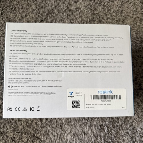 Reolink Argus Eco Reolink Solar Panel 1080p Outdoor Security Camera — Brand New! - Picture 3 of 6